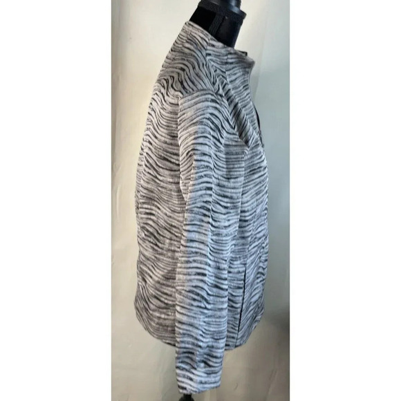 Lafayette 148 Tan Black  Animal Print Tiger Lightweight Full Zip Jacket P XS - Picture 3 of 6